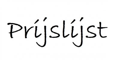 Prijslijst